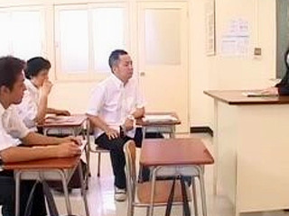 Teacher's Wet Dream Come True: Nippon Gangbang with Kinky Toys